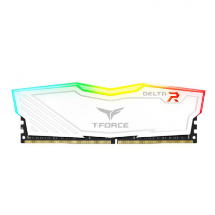 TeamGroup T-FORCE Delta RGB White 4GB DDR4 2400 PC4 19200 UDIMM Desktop Gaming RAM TF4D44G24000HC15B01